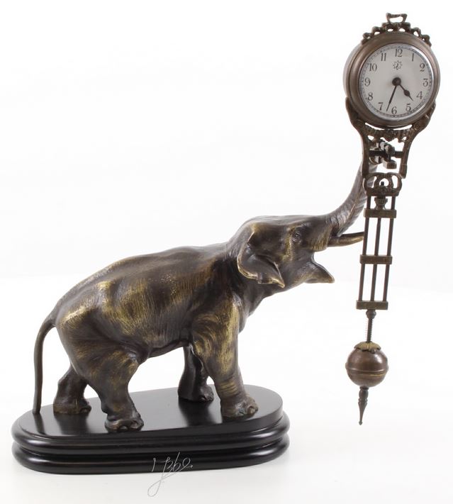 1557168708-Casa-Padrino-Luxus-Tischuhr-Elefant-auf-Marmorsockel-Bronze--Schwarz-24,5-x-14-x-H.-28-cm---Bronzefigur-mit-Uhr-1.JPG