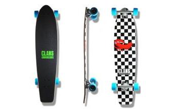 Clans Beginner Longboard Lusty City 38.0 x 8.5 inch