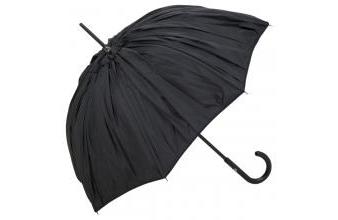 Jean Paul Gaultier Damen Regenschirm mit einer doppelten Bespannung im Plissee-Look