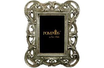 Pompöös by Casa Padrino Barock Bilderrahmen Antik Stil Silber von Harald Glööckler 25 x 20 cm - Foto Rahmen