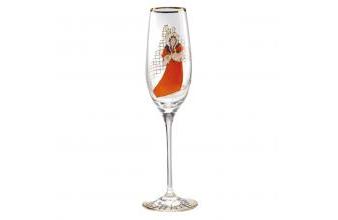 Champagnerglas T. Lautrec May Belfort feinste Qualität aus der Tettau Porzellanfabrik