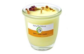 Natur DuftKerze Gute Laune Zauber mit reinen ätherischen Ölen & Pflanzenwachs 110g